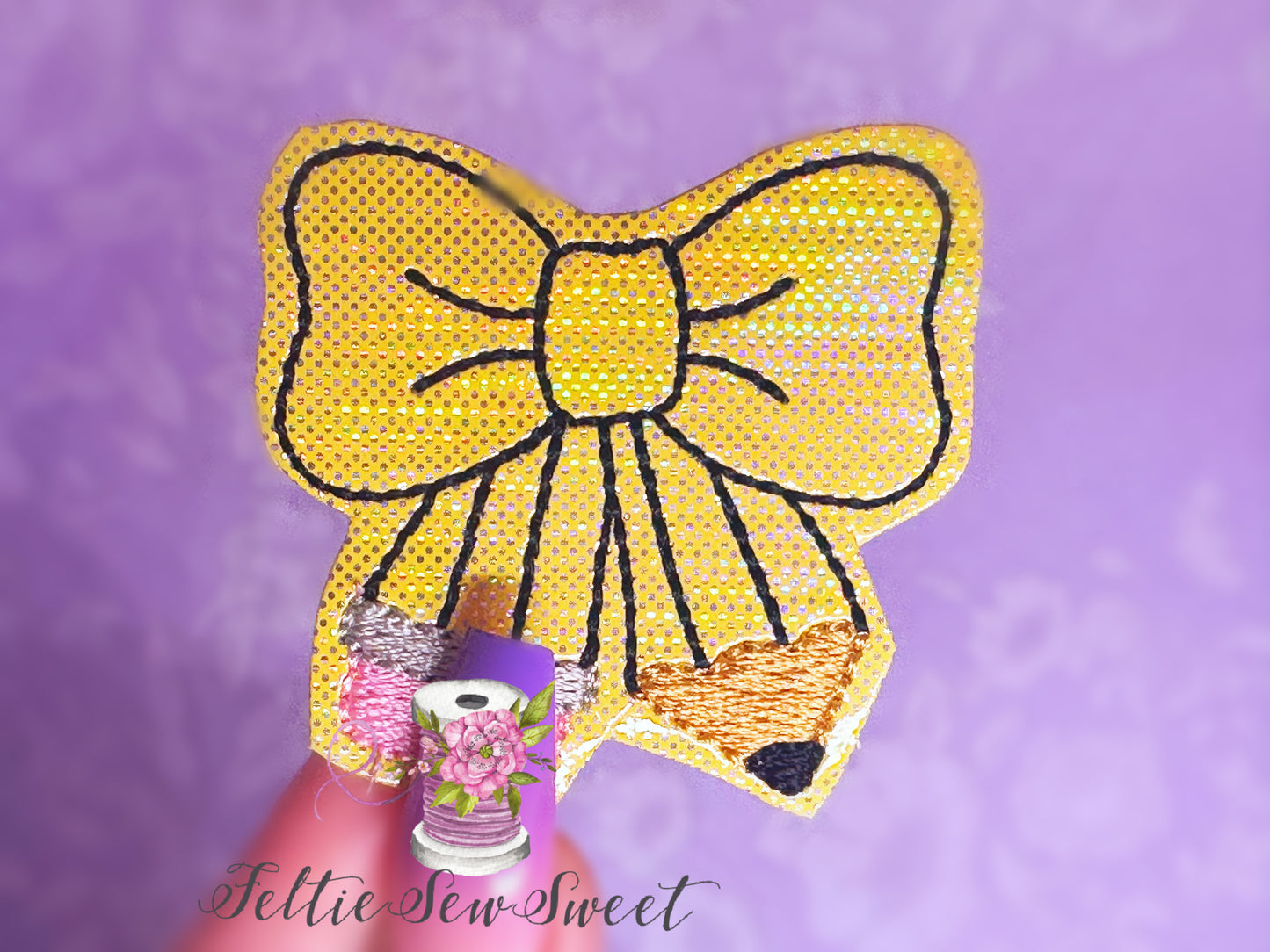 Pencil Bow Felties, School Felties