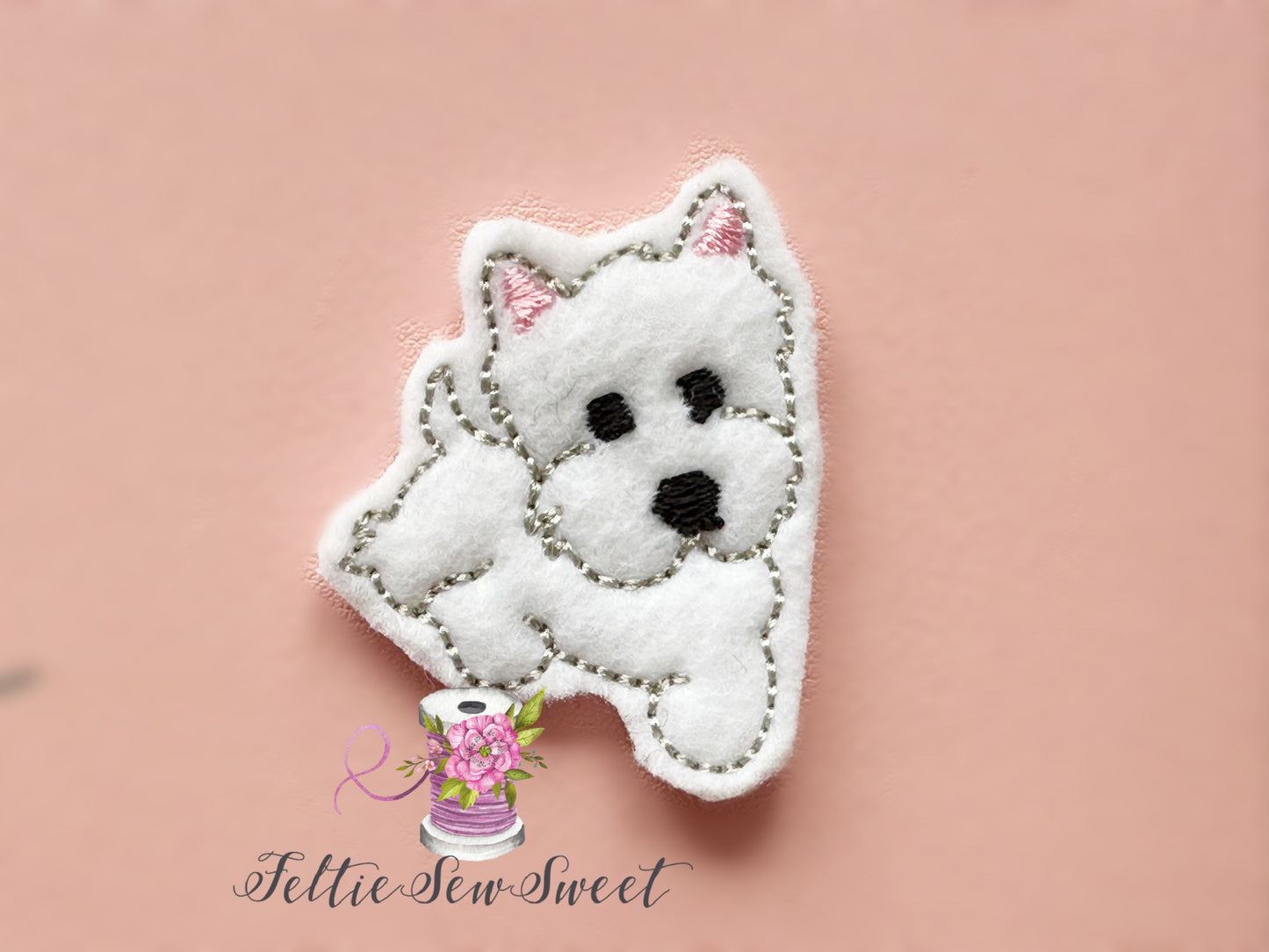 Westie Felties, Animal Felties, Dollar Felties