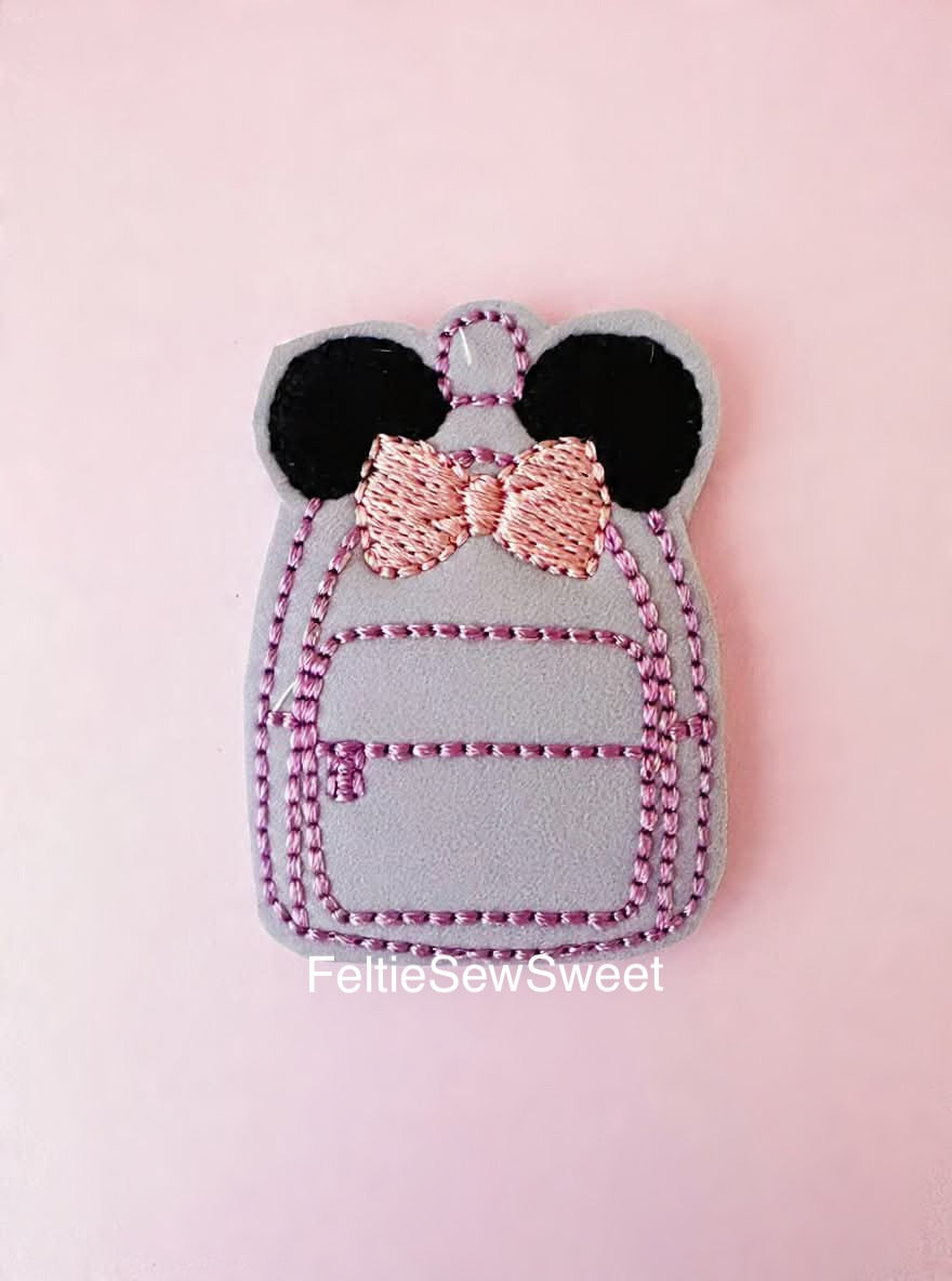 Mouse Backpack Felties, School Felties
