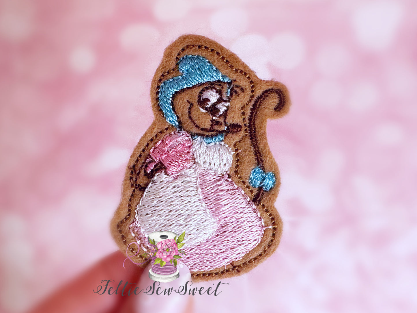 Mouse girl feltie, Fairytale inspired Felties