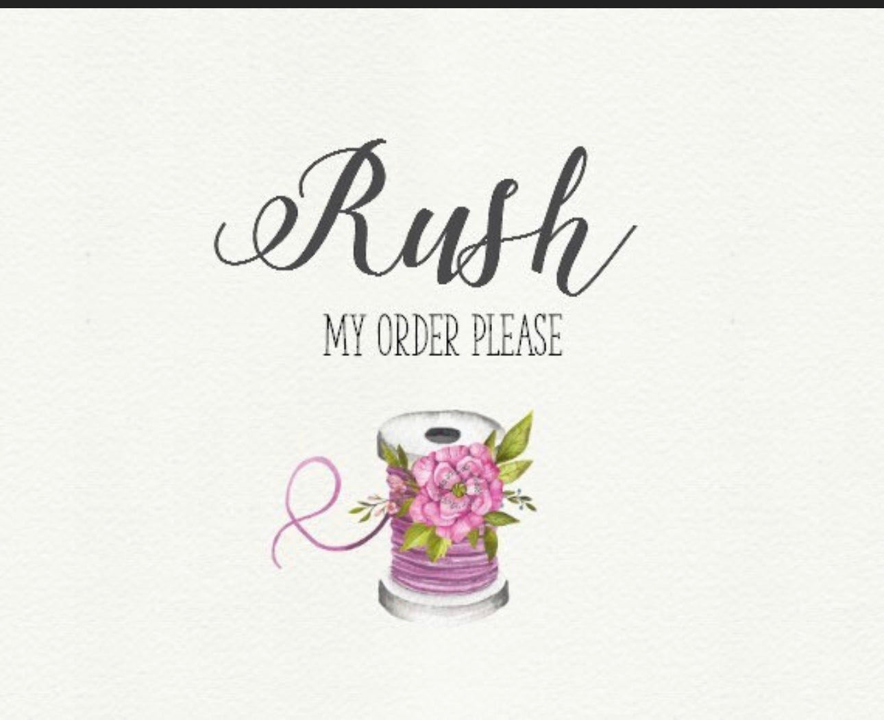 Rush Order, bundle sheet