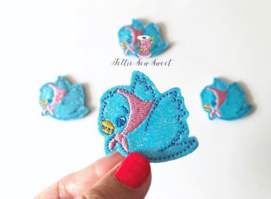 Princess Blue Bird Felties, Inspired Felties