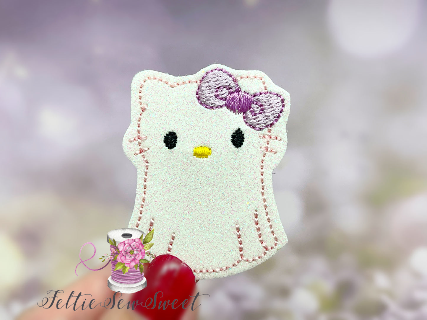 HK Cat Ghost Felties, Halloween Felties