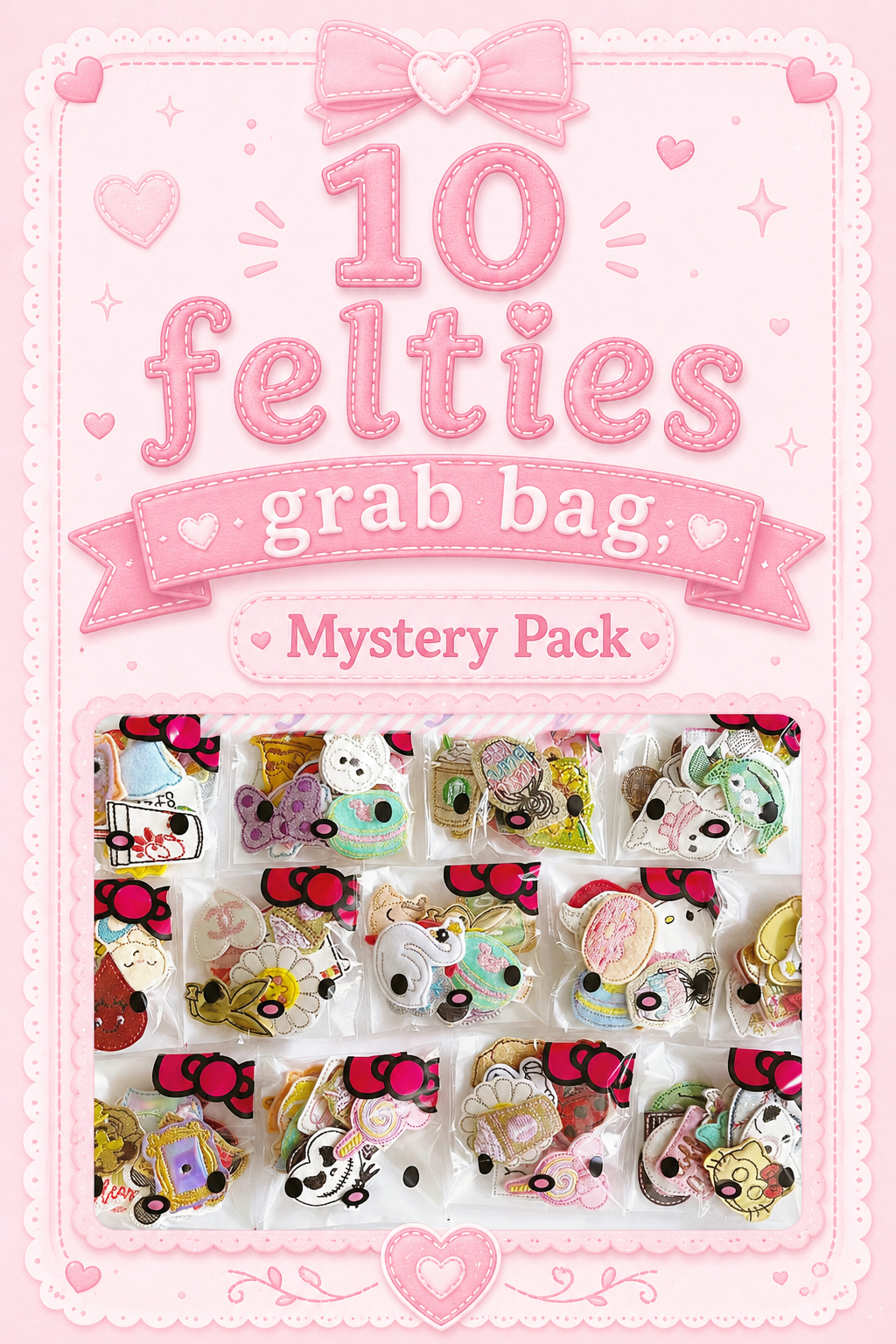 10 pcs Mystery pack Felties, Bundle Sheets