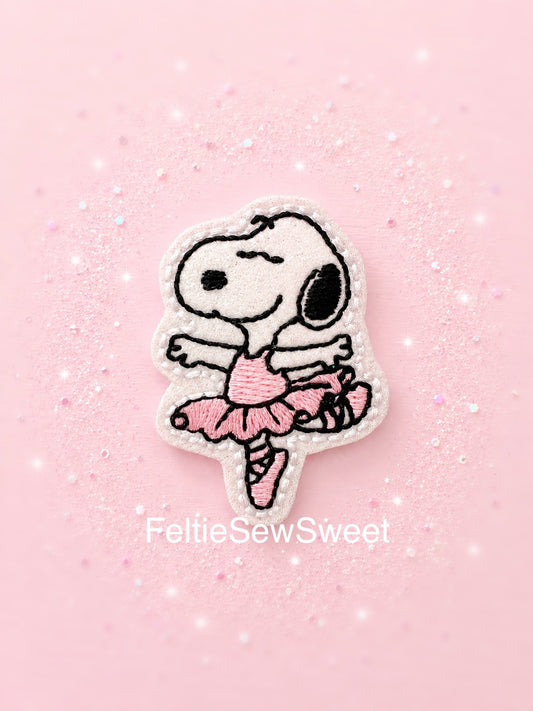 Ballet Dog felties, Animal feltie