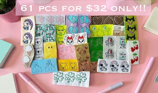 61 Random as pictured Felties, Bundle Sheets