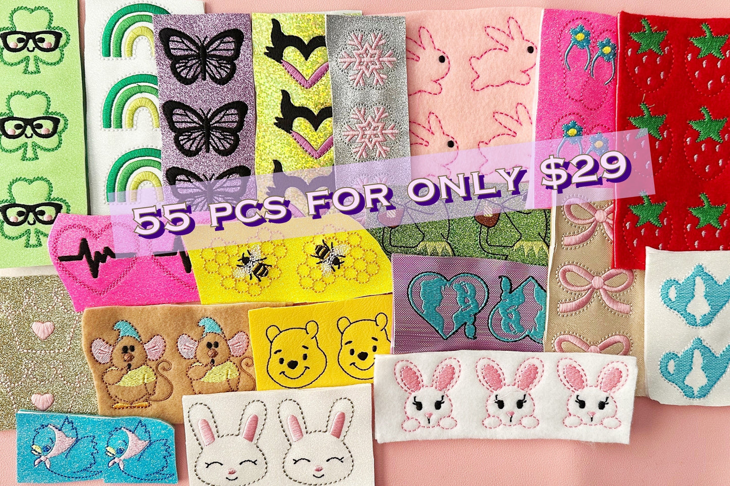 55 Random as pictured Felties, Bundle Sheets