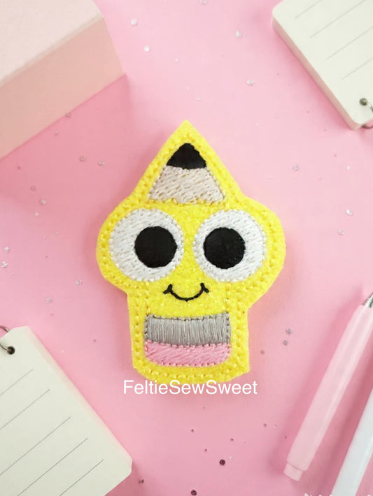 Big Eyed pencil Felties, School Felties