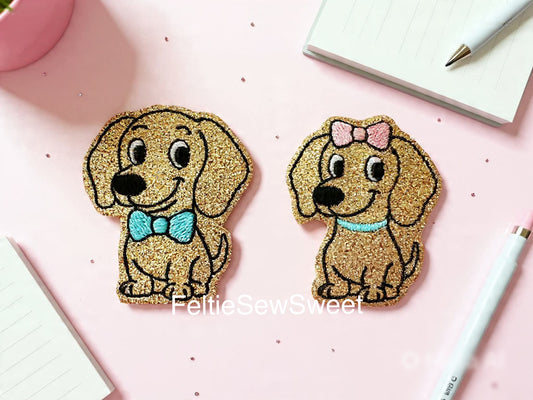 Doxie Dog Felties, Animal Felties