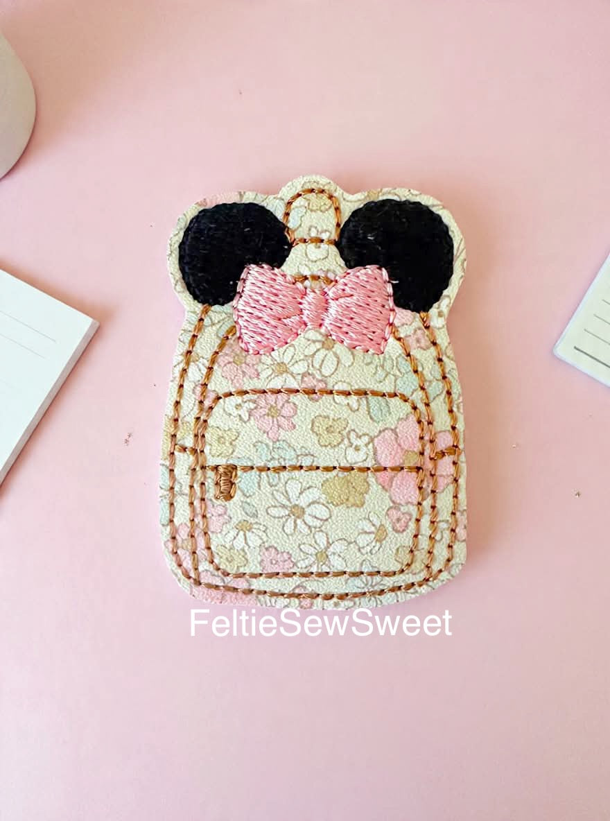 Mouse Backpack Felties, School Felties