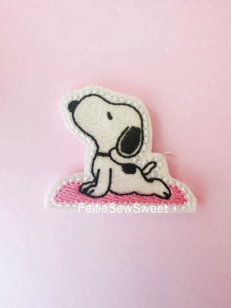 Yoga Dog felties, Animal feltie