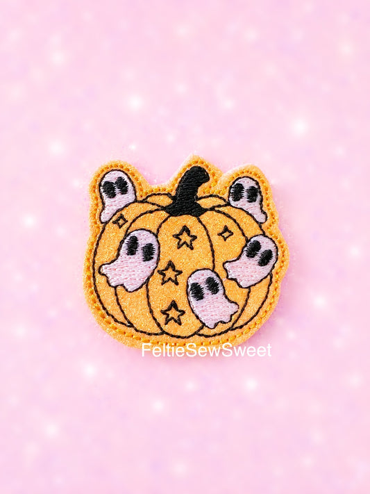 Pumpkin Ghost Felties, Halloween Felties