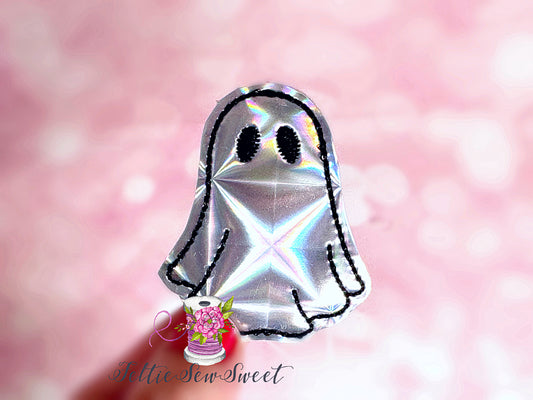 Holographic silver prism Ghost Felties, Halloween Felties