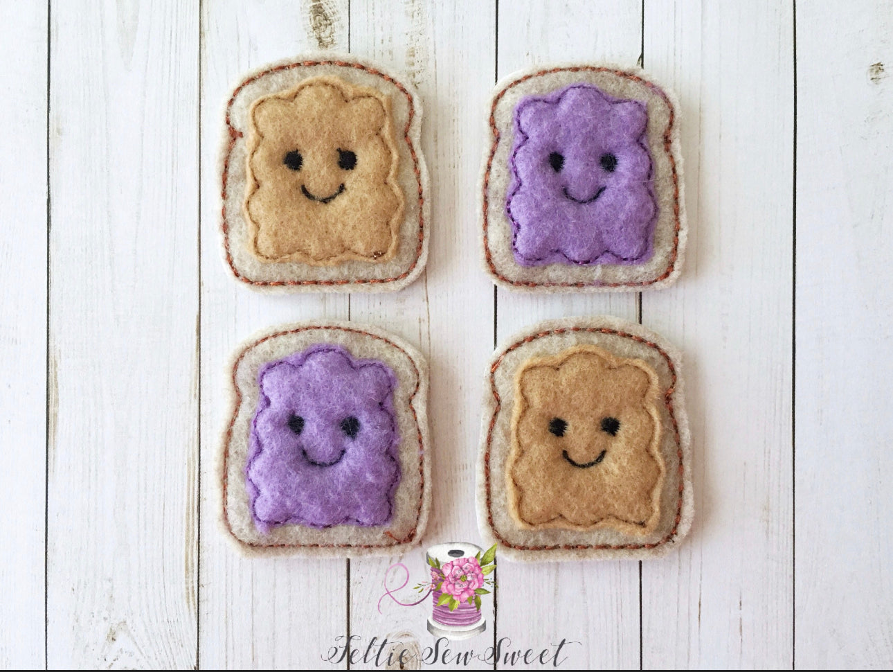 PB and JeLly toast Felties, Food and Drink Felties