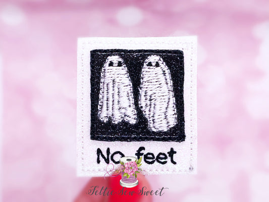 No Feet Ghost Felties, Halloween Felties