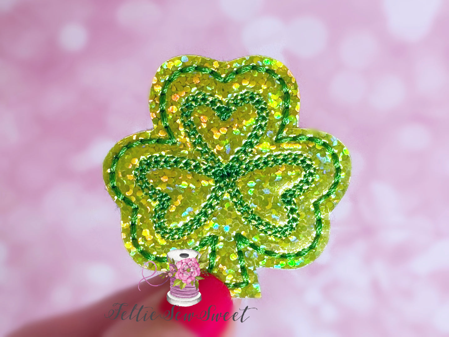 Clover Shamrock feltie, Holiday felties