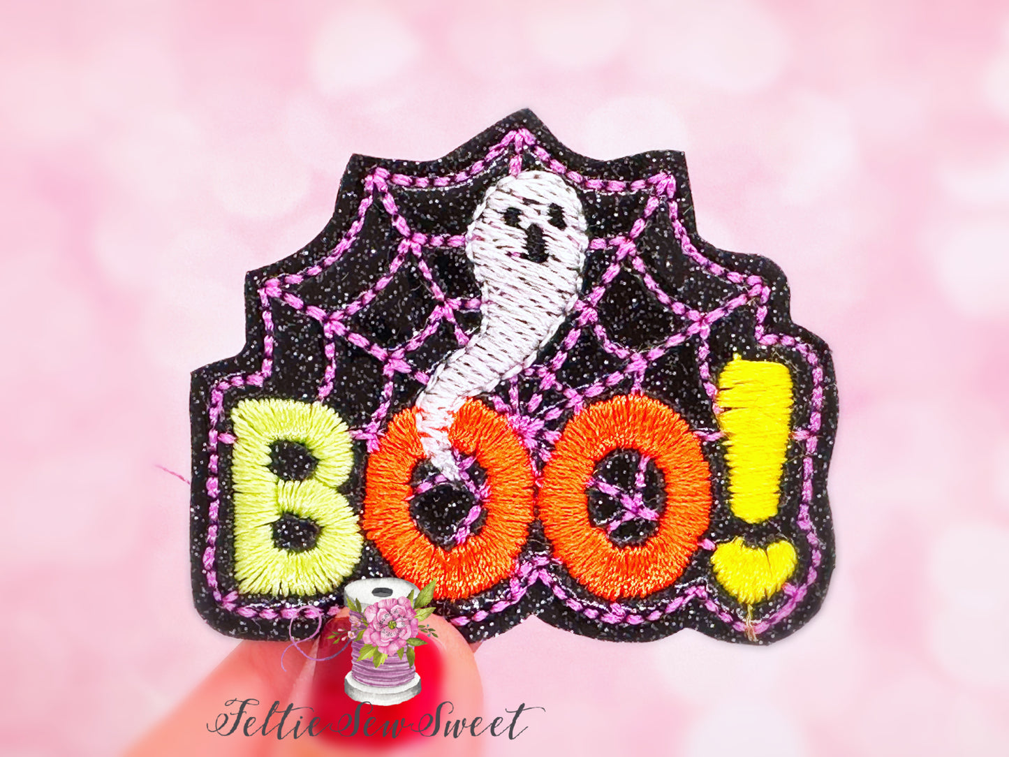 Boo Ghost Web Felties, Halloween Felties