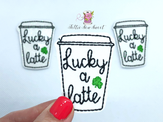 Lucky a Latte Felties, Food and Drink Felties