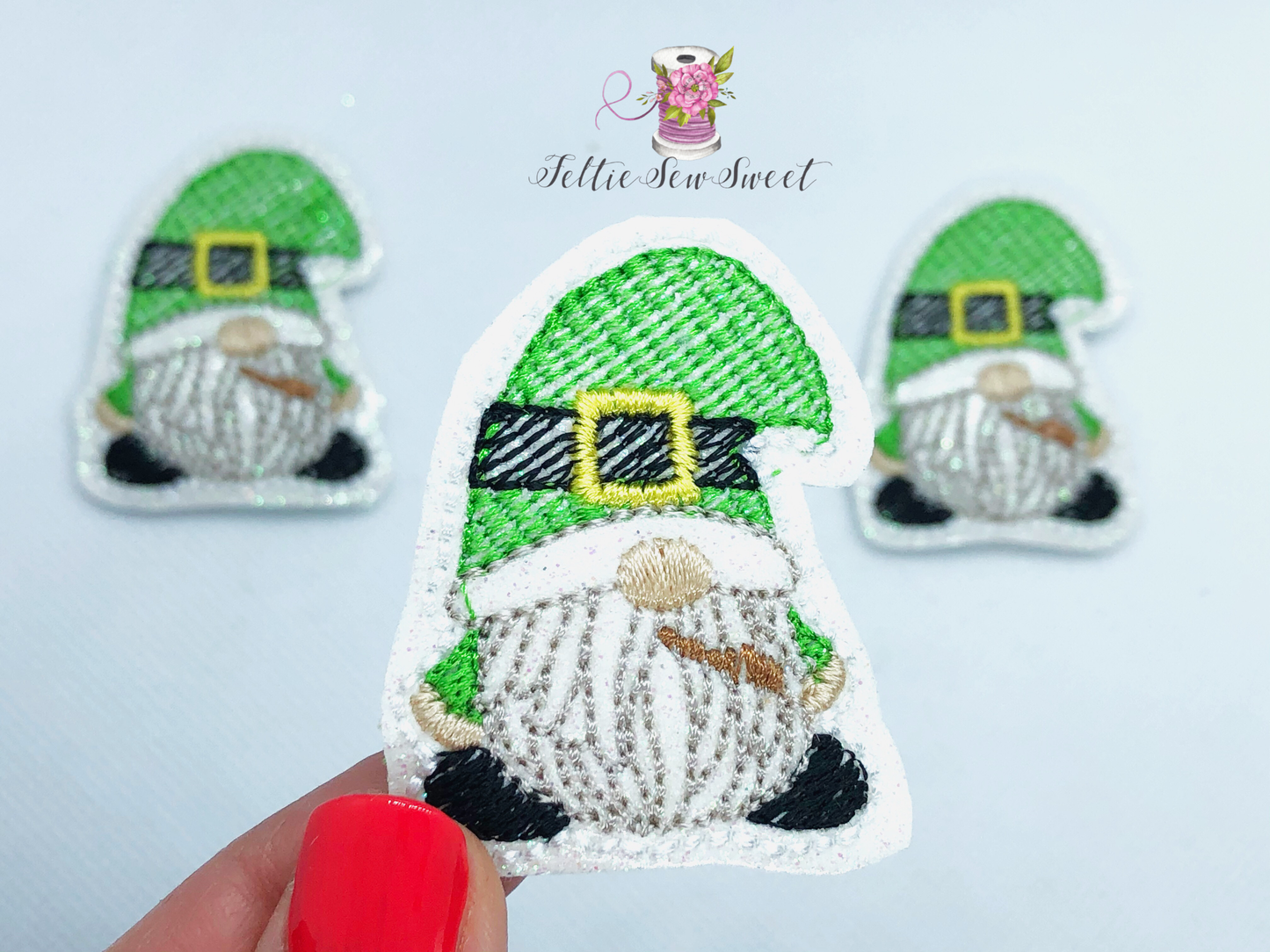 Leprechaun Gnome Feltie, Holiday felties