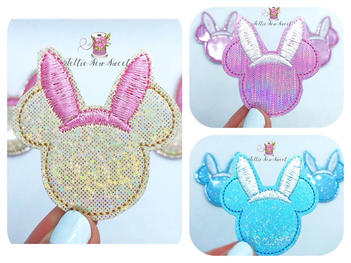 Mouse Bunny Ears Felties, Animal Felties