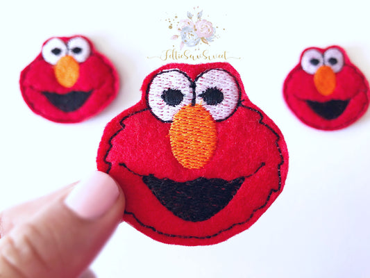 Red Monster feltie, Movie Inspired Felties, fairytale Felties