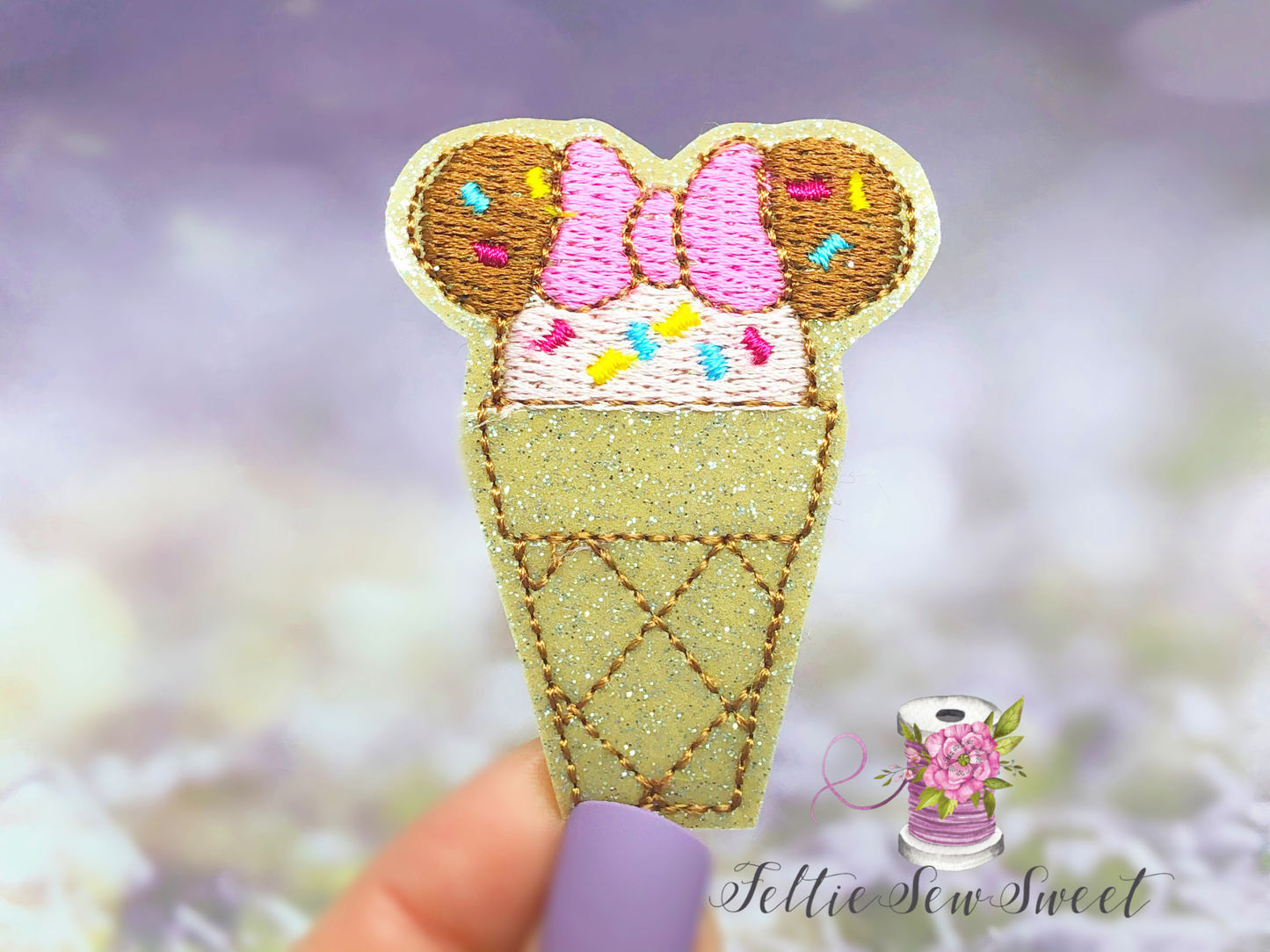 Mouse Ice Cream Cone Felties, Food Felties