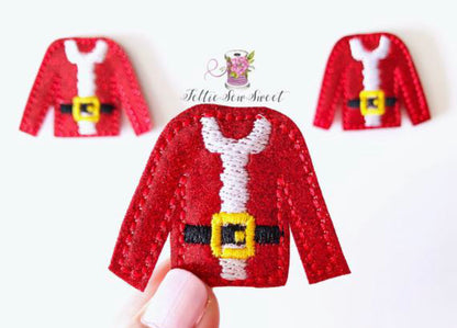 Santa Sweater Felties , Christmas Felties