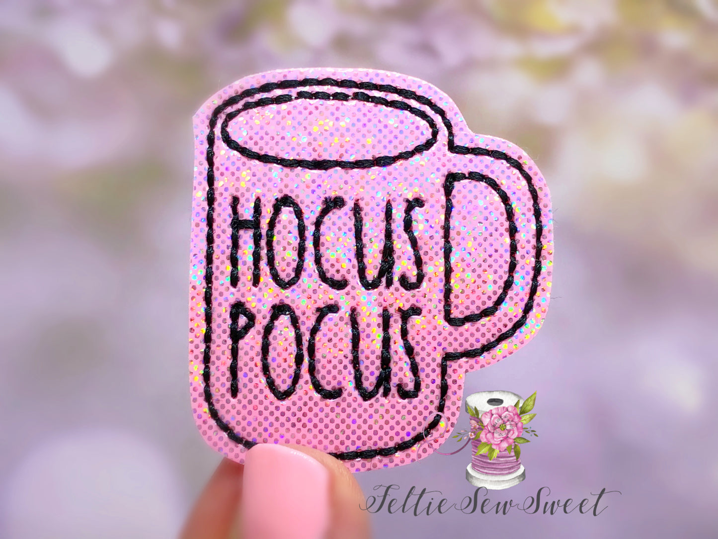 Hocus Pocus Inspired coffee cup feltie, movie Inspired Feltie