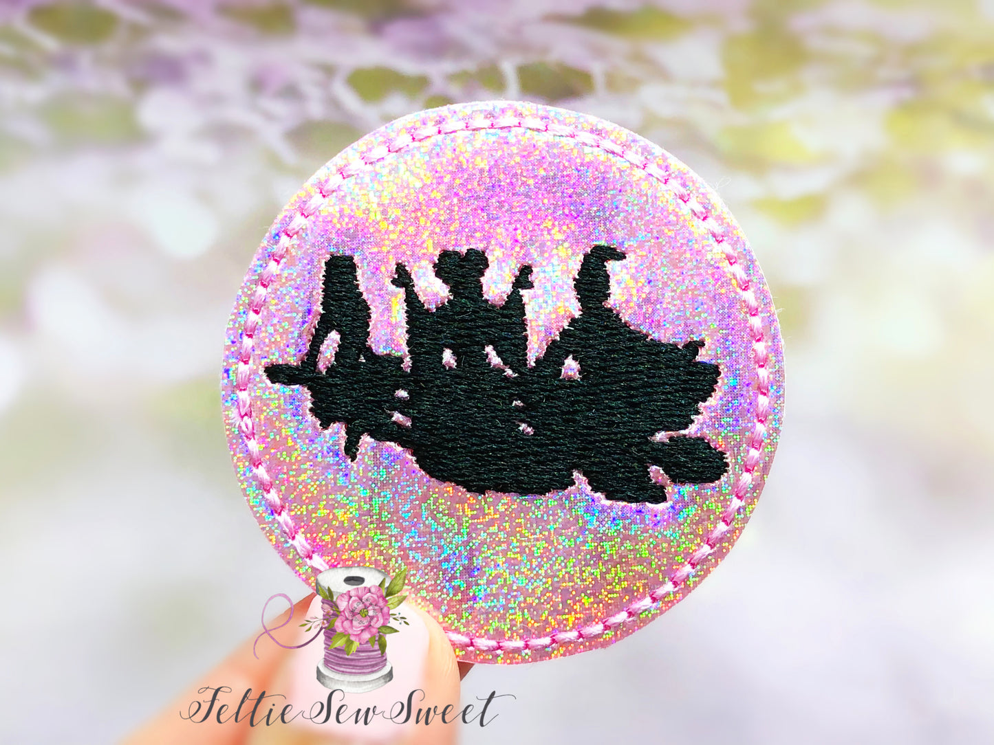 Hocus Pocus moon  Inspired Feltie, Witch Feltie, Movie inspired Felties, Halloween Felties