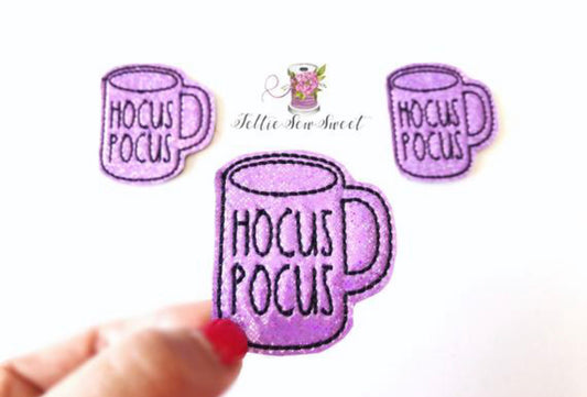 Hocus Pocus Inspired coffee cup feltie, movie Inspired Feltie