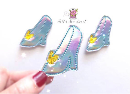 Glass slippers feltie, Fairytale felties