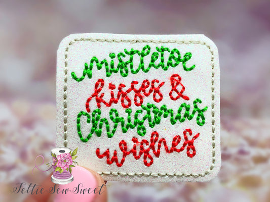 Mistletoe Kisses Christmas wishes Felties, Christmas Felties