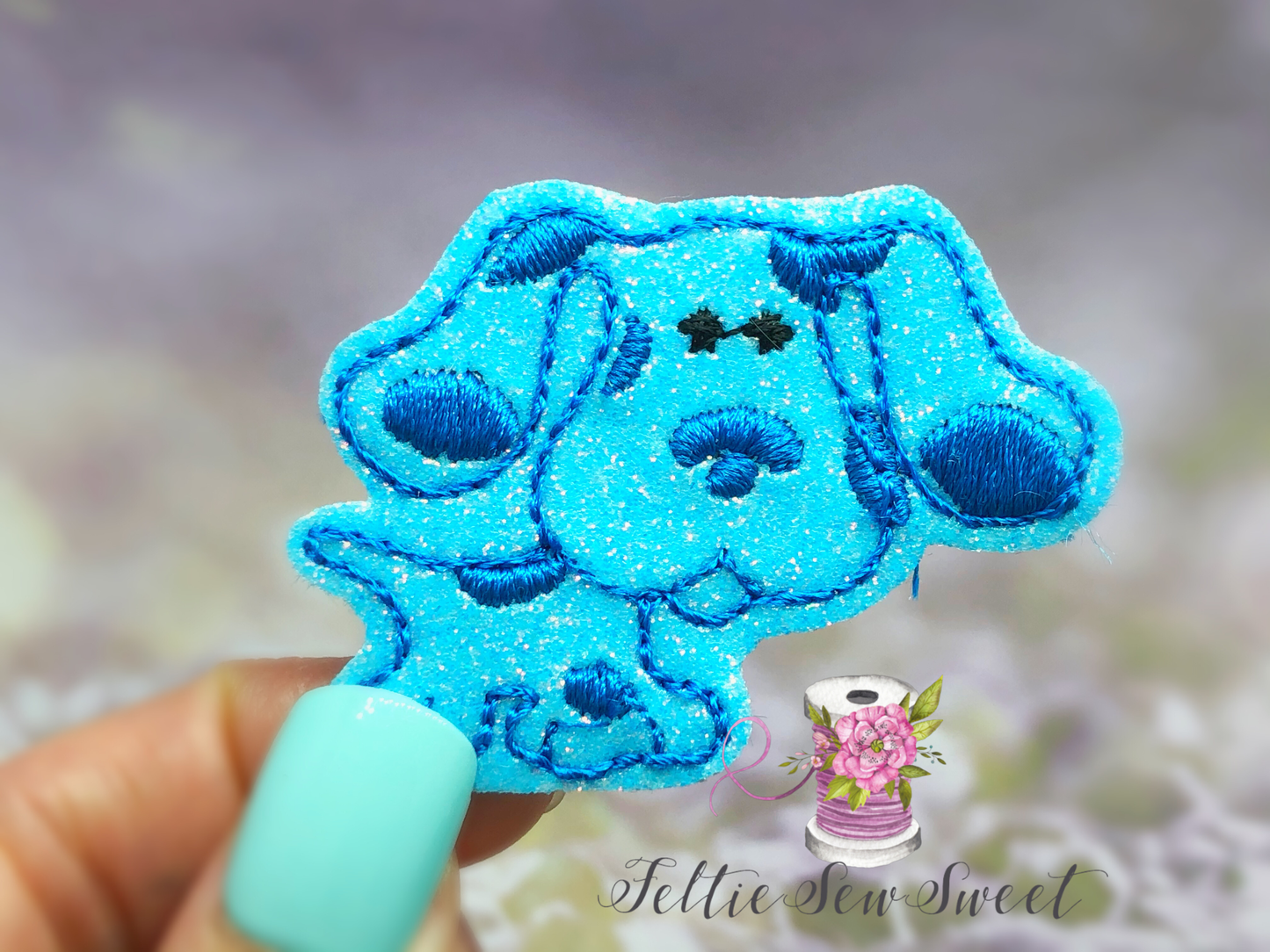 Blue navy Dog Felties, dog Felties, Animal Felties