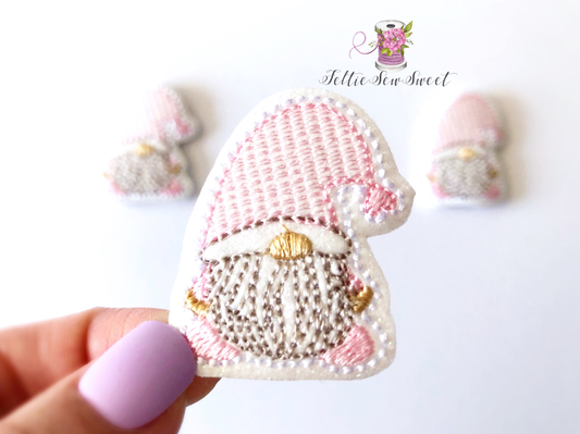 Valentines Gnome Feltie, Holiday felties