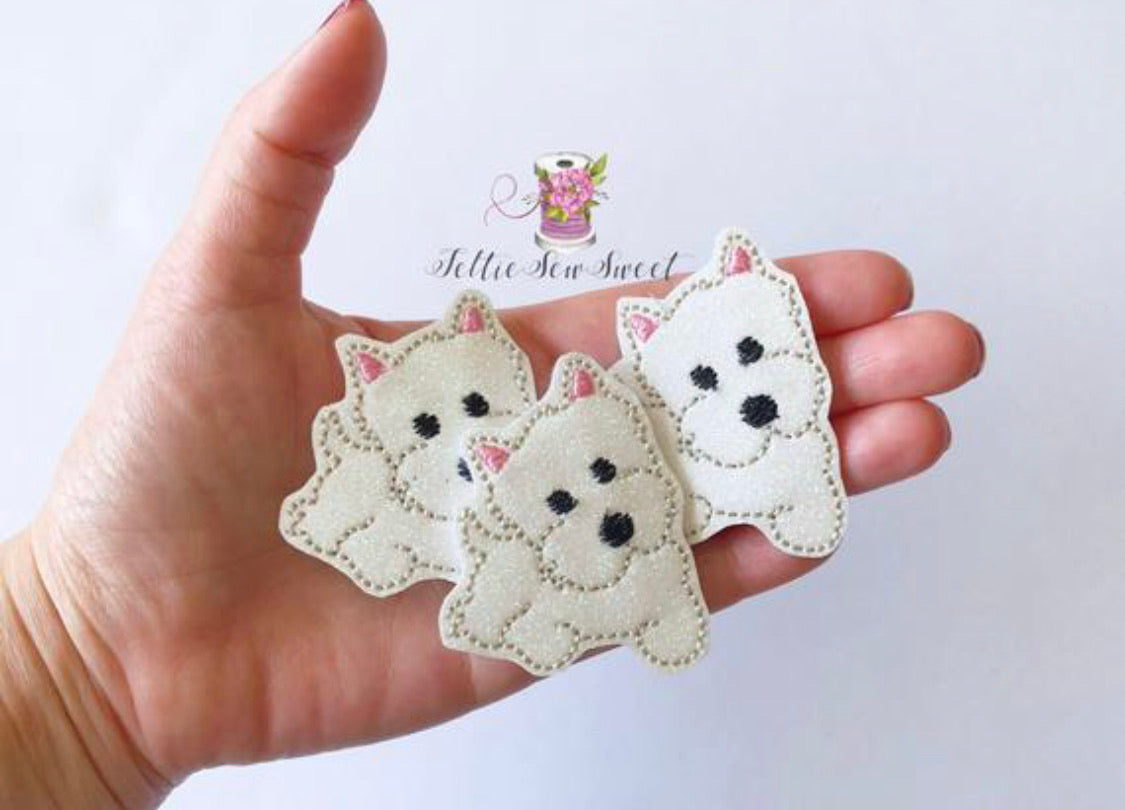 Westie Dog Felties, Animal Felties