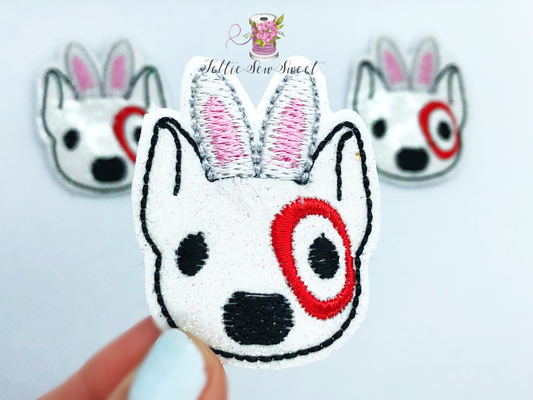 Dog bunny target Feltie, Holiday Felties