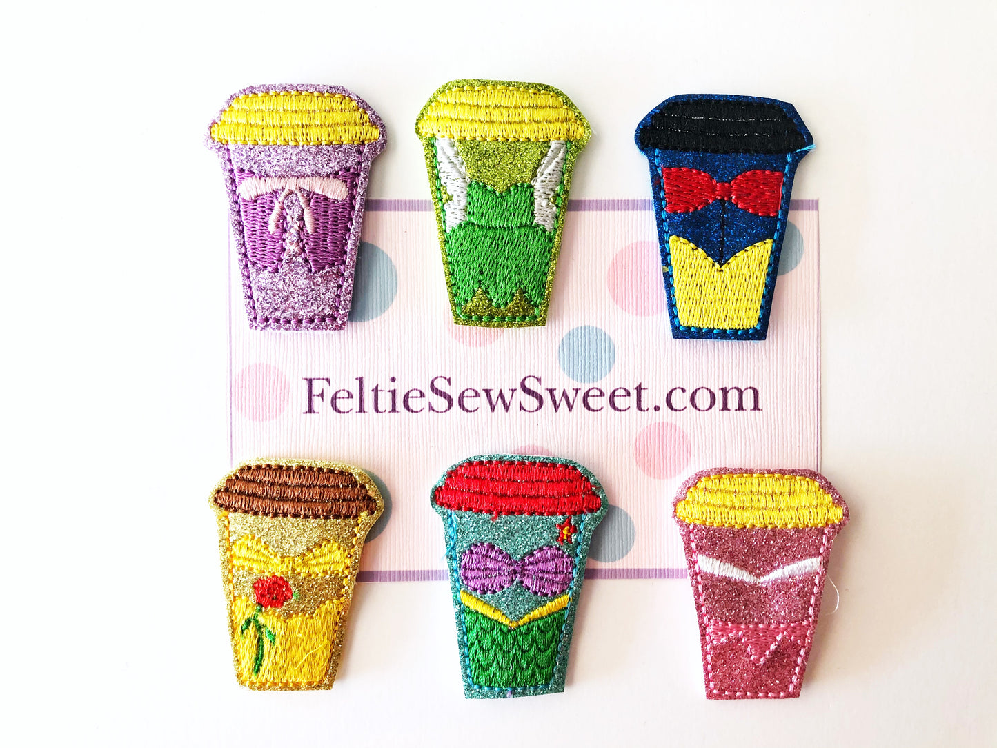 Princess Cups Felties, Fairytale Felties