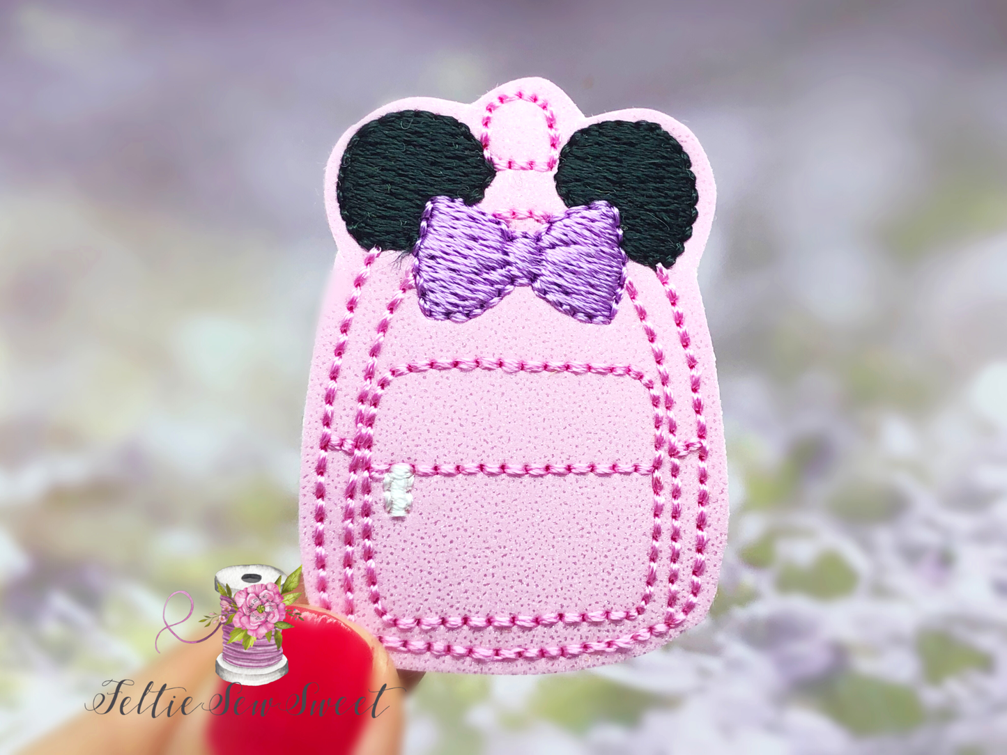 Mouse backpack feltie, fairytales Felties , Miscellaneous feltie