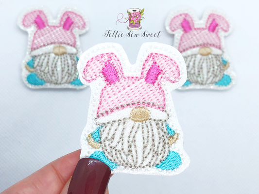 Easter Bunny Gnome Feltie, Holiday felties