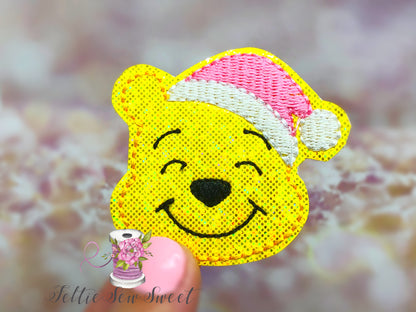 Santa Honey Bear Felties, Christmas Felties