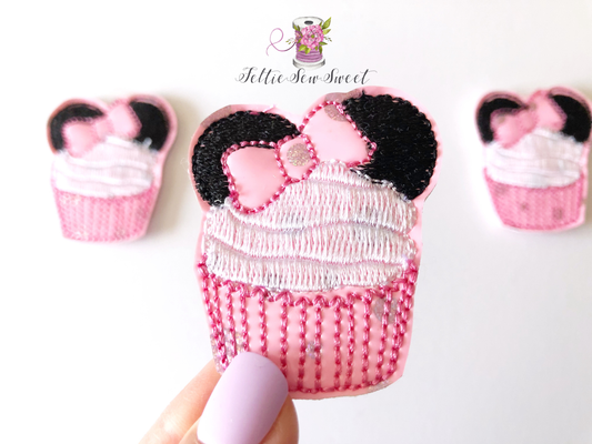 Mouse Minnie Cupcake Felties, food and drink Felties