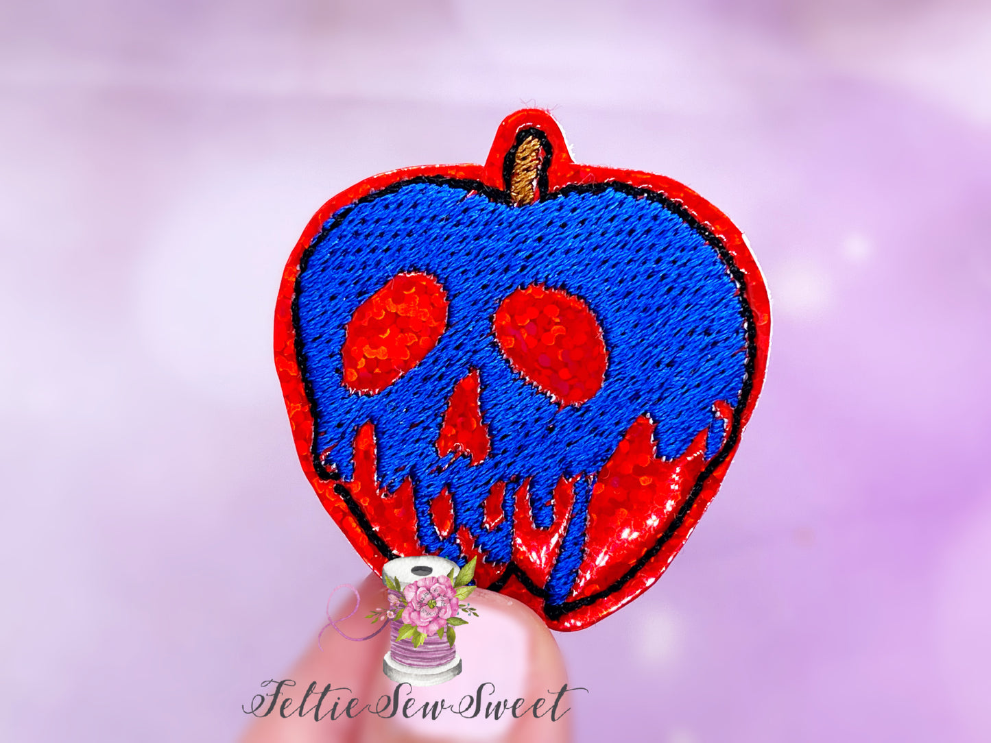 Blue and Red Poison Apple Felties, Princess Inspired felties