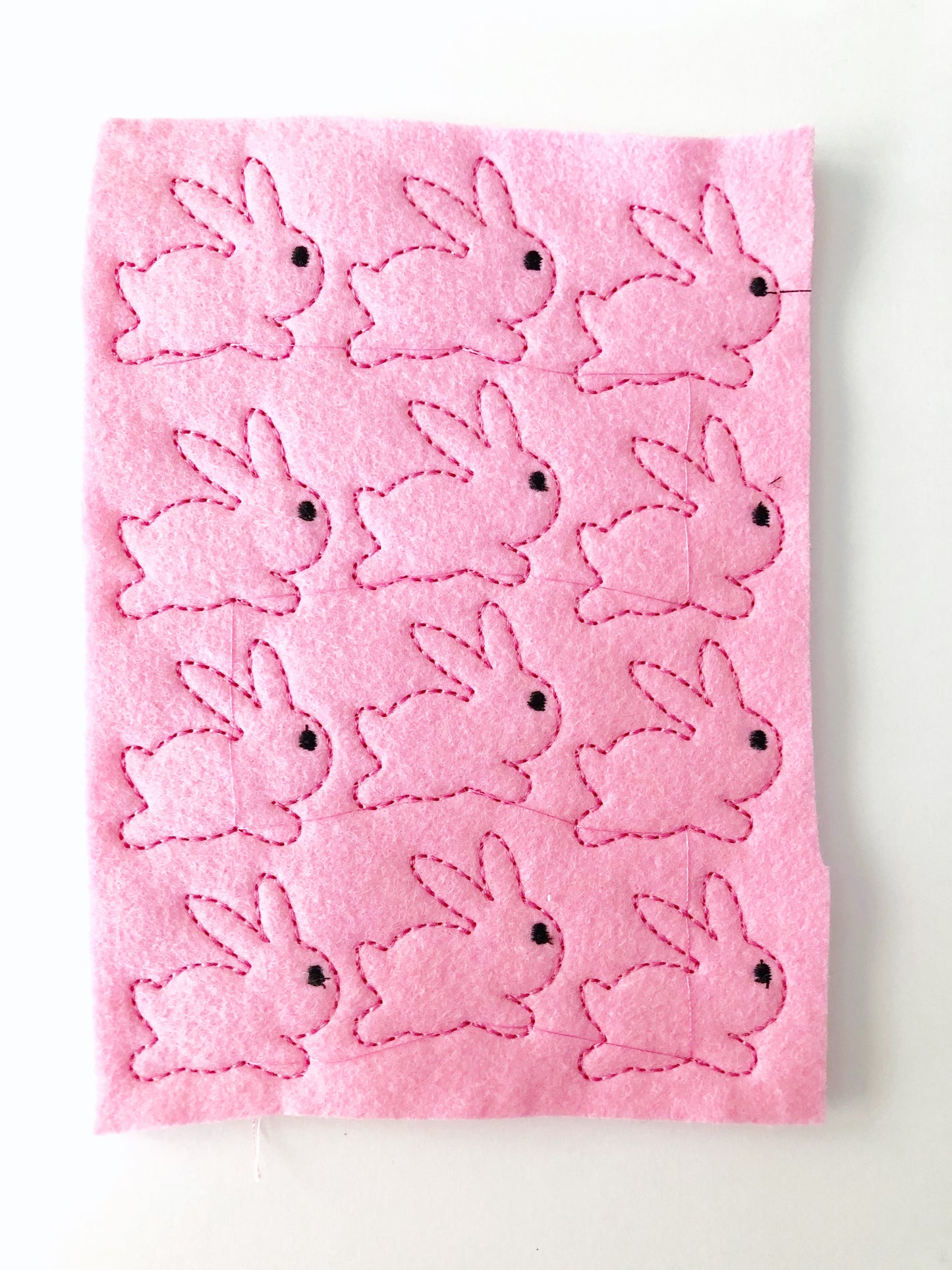 Pink Bunnies Felties, Bunny Bundle sheets