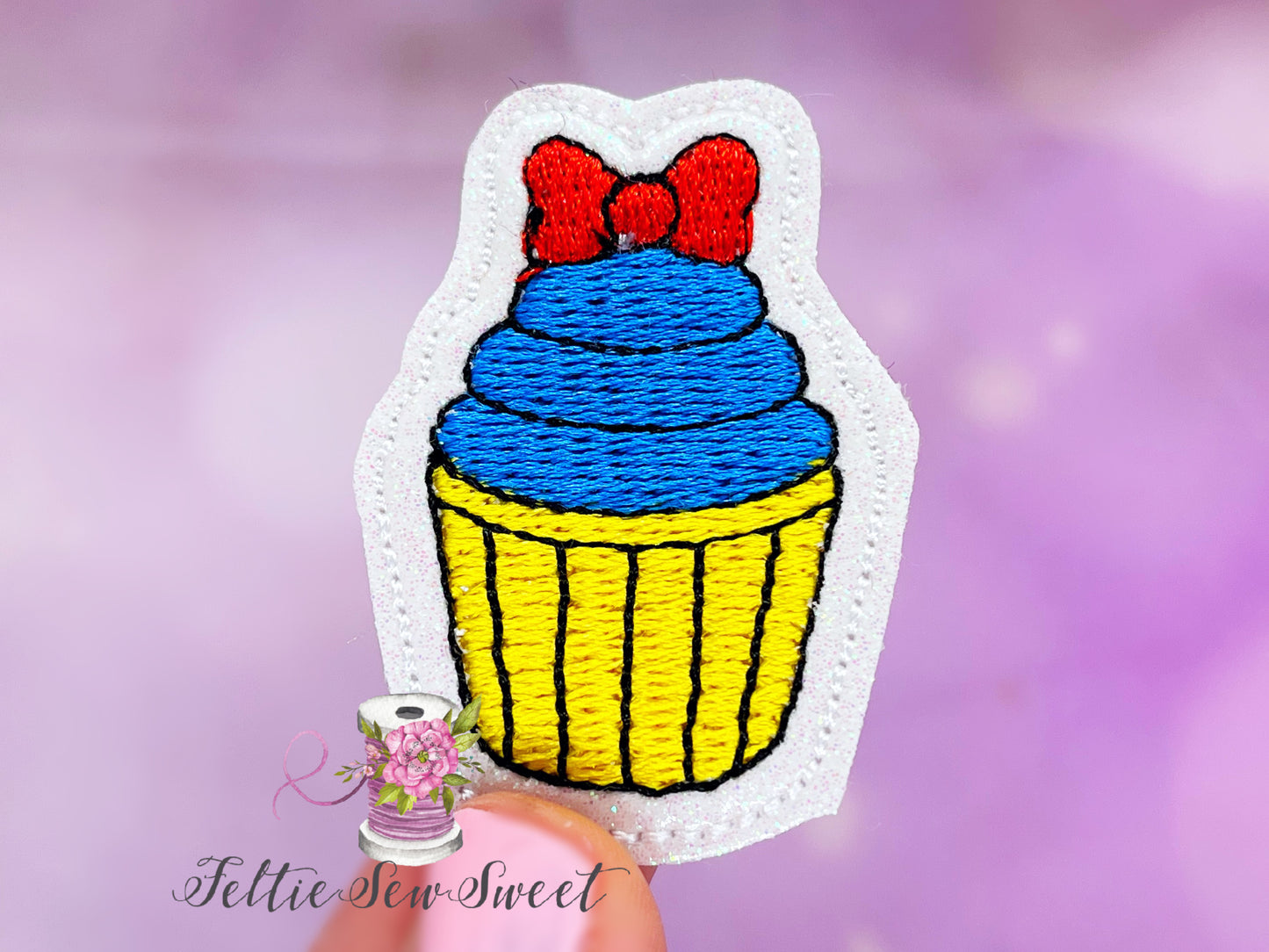 Princess white Snow Cupcake Felties, food and drink Felties