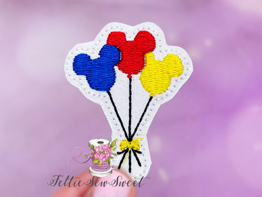 Triple Mouse Balloon Felties, fairytale feltie