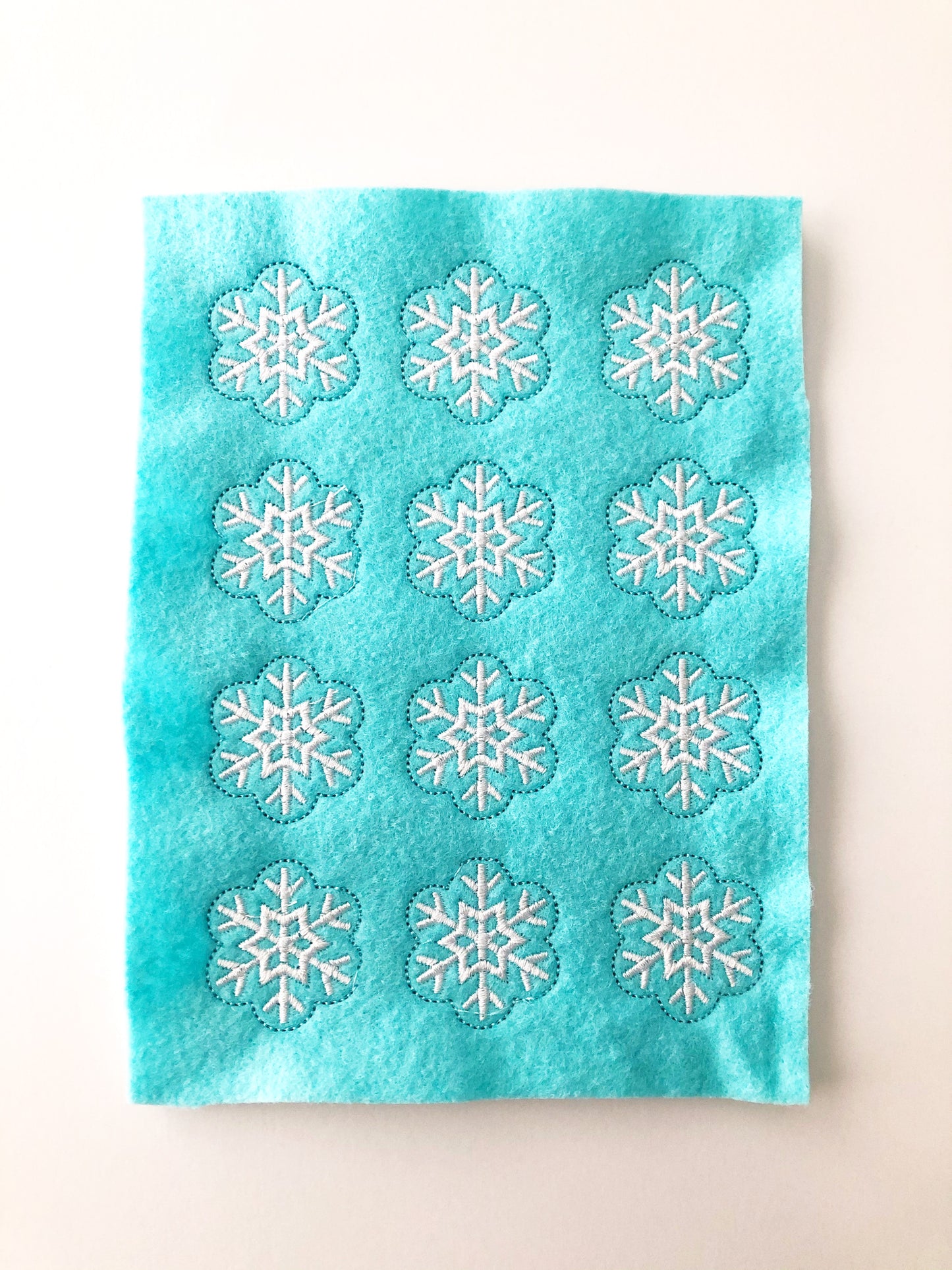 Blue Snowflakes Felties, Bundle Sheets Felties