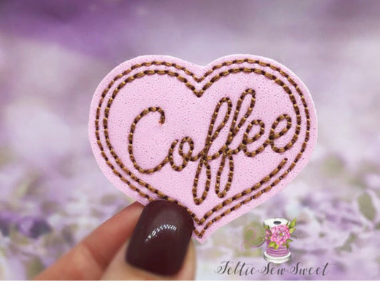 Coffee Heart Felties, Food and Drink Felties